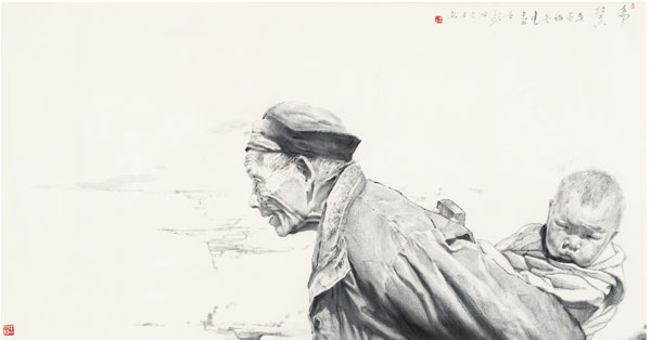 丁中一《希冀》97x180cm-中国画.jpg 丁中一《希冀》97x180cm-中国画.jpg