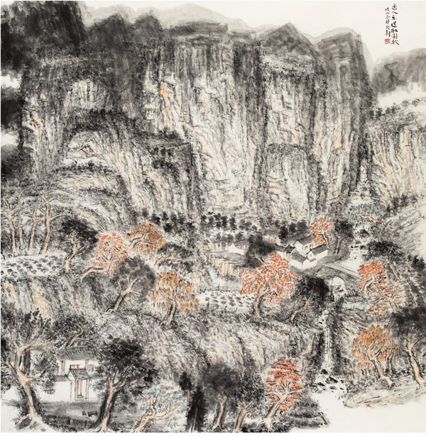 桂行创《逢人乐道故园秋》196x196cm-中国画.jpg 桂行创《逢人乐道故园秋》196x196cm-中国画.jpg