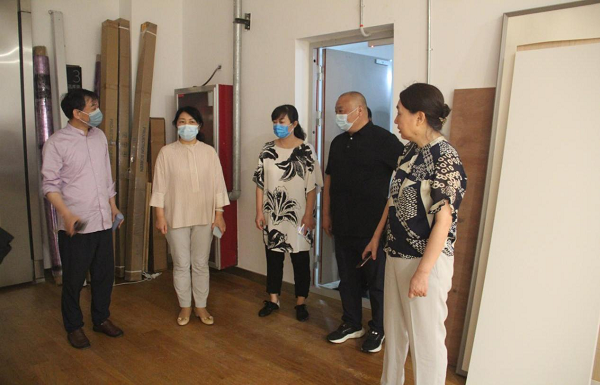 宁凤丽副局长到郑州美术馆督导检查灾后重建和疫情防控工作