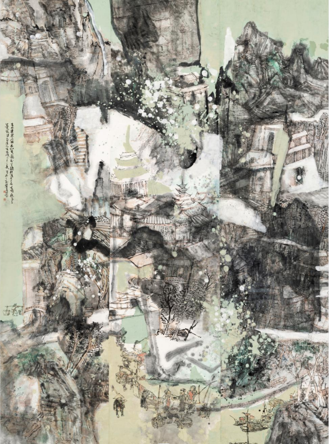 王三友  巍峨拔嵩华，萧散在琴尊。240cm×200cm.png