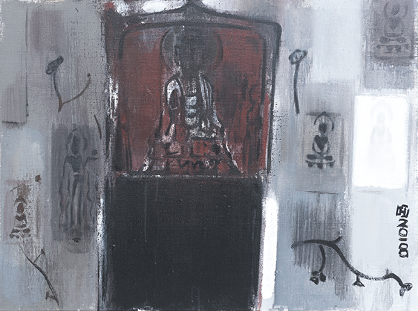 5 黄菁 60x80cm 石窟寺二.jpg
